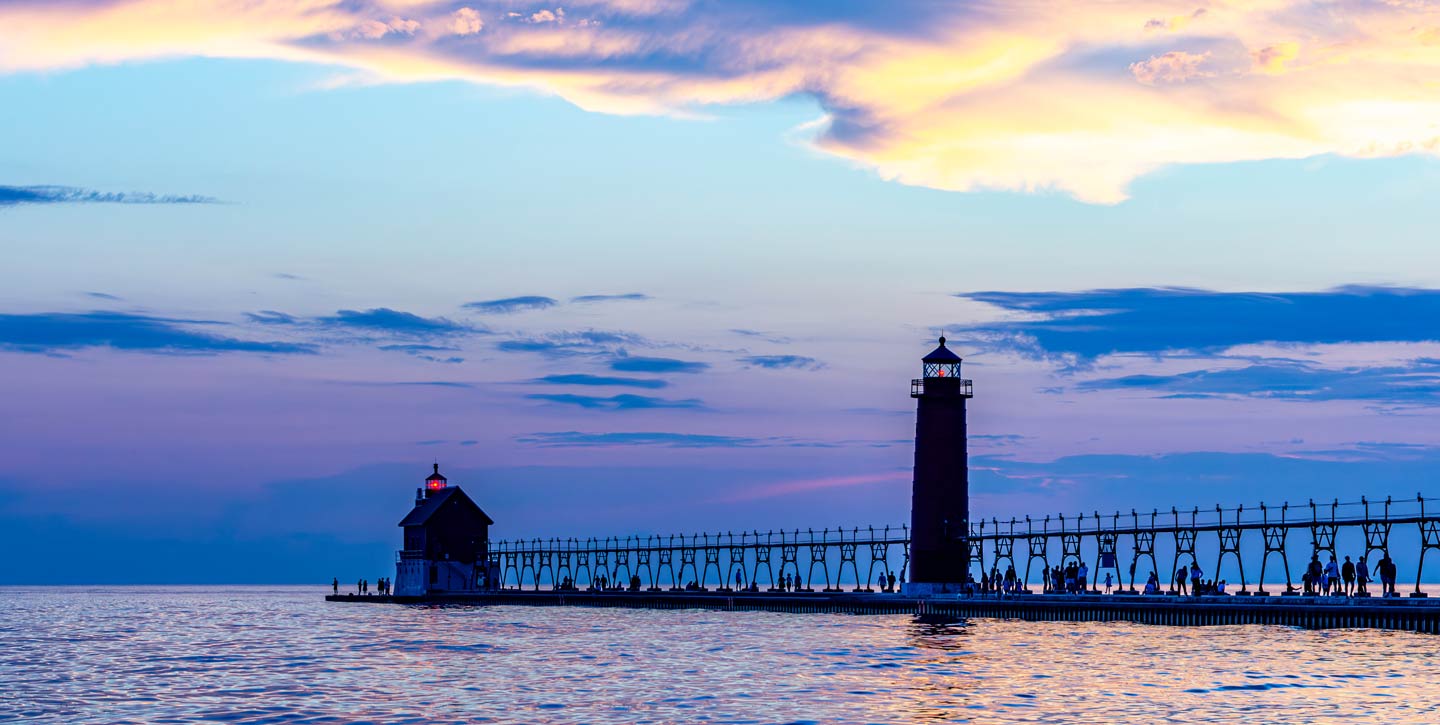 Sunset on Lake Michigan
