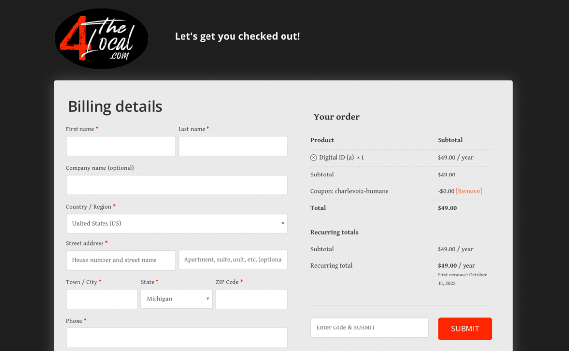 4 The Local E-Commerce Website