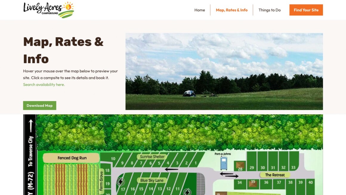 Lively Acres Campground Website